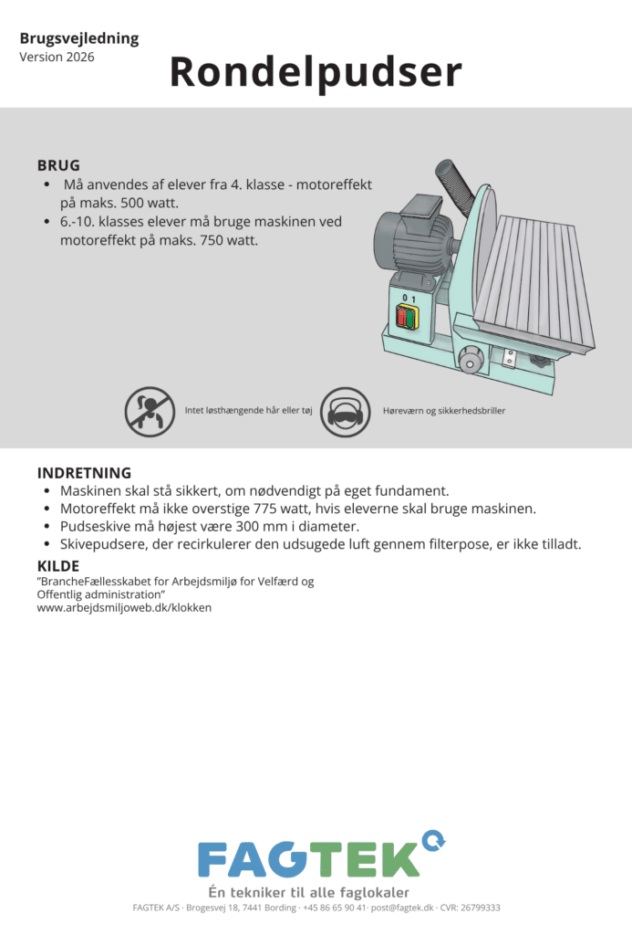 Rondelpudser brugervejledning